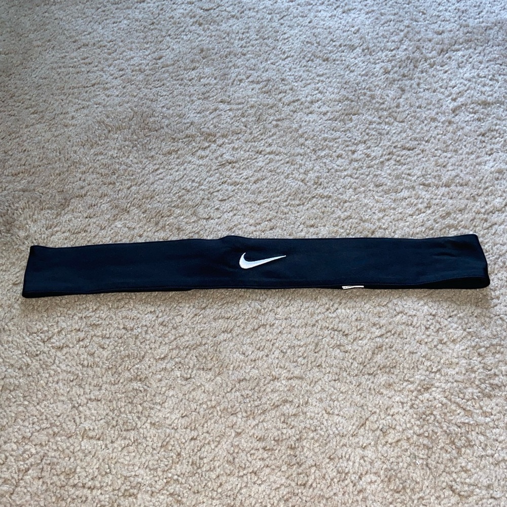 🌟Nike Women’s One Size Dri-Fit 3.0 Solid Black Head Tie w/ Nike Logo